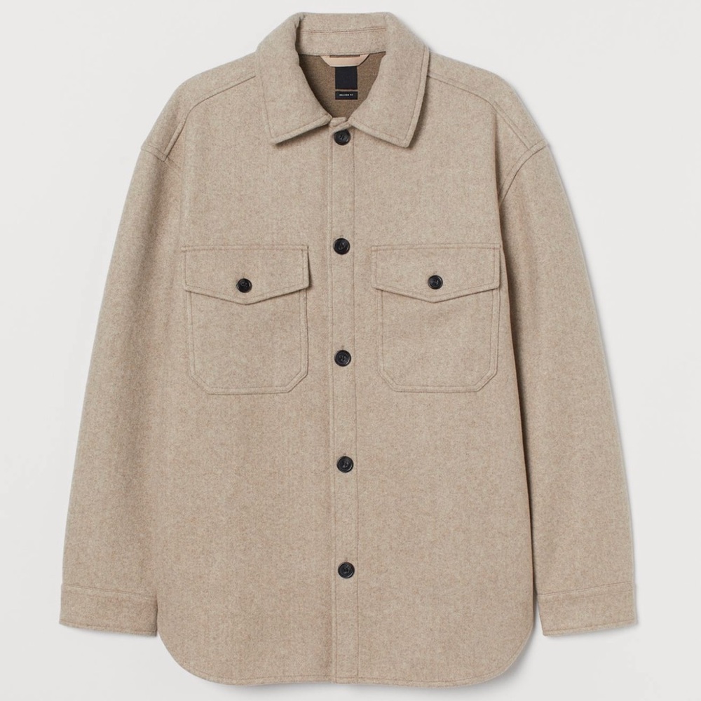 NWT H&M Relaxed Fit Shacket/ Overshirt